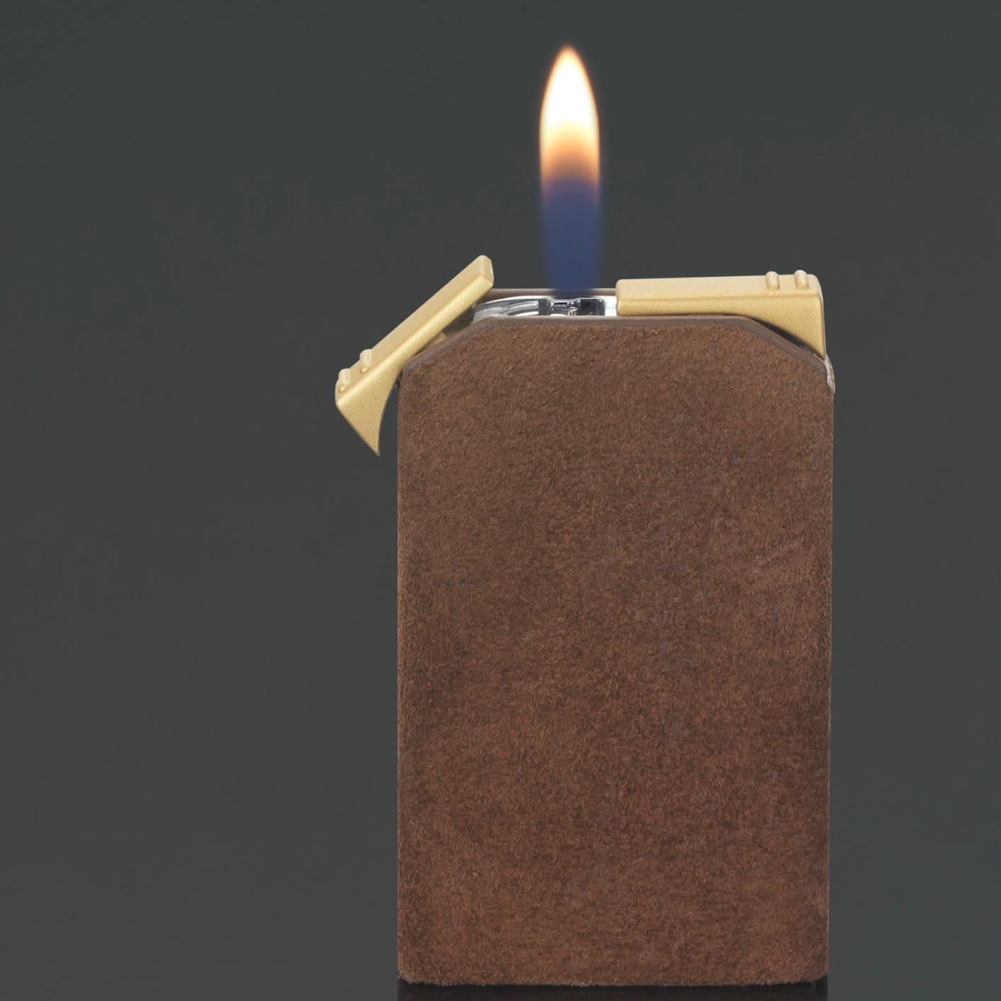 Suede Twin Flame Lighter